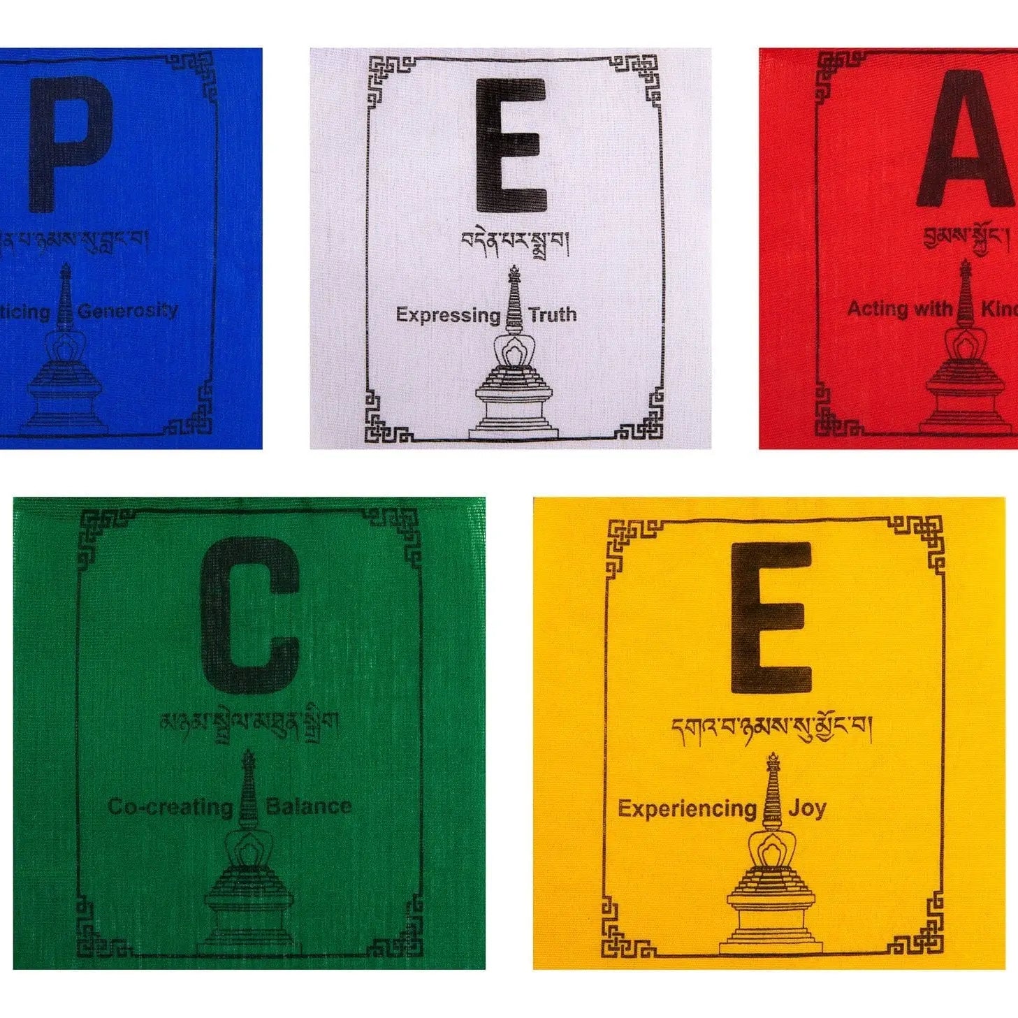 Peace Prayer Flags - Himalayan Bazaar