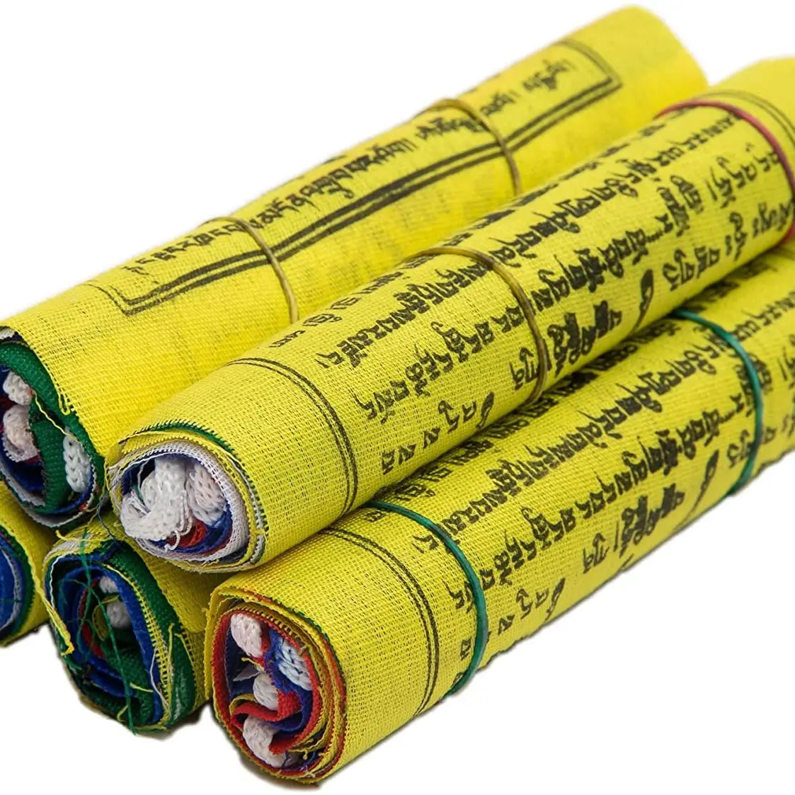 Tibetan Prayer Flags - Handmade in Nepal Wind Horse Flag Affirmation 5 Rolls - Himalayan Bazaar