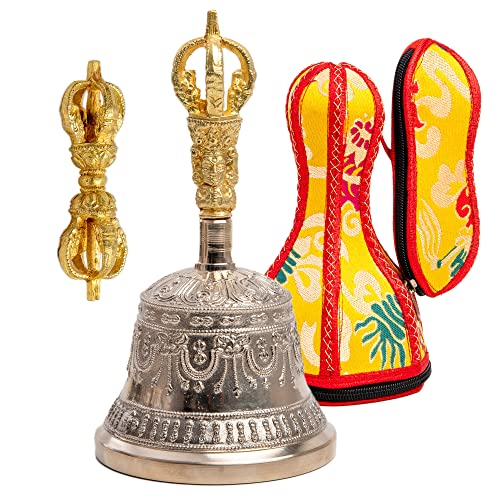 Tibetan Buddhist Meditation Alter Pray Bell and Dorje Set - Himalayan Bazaar