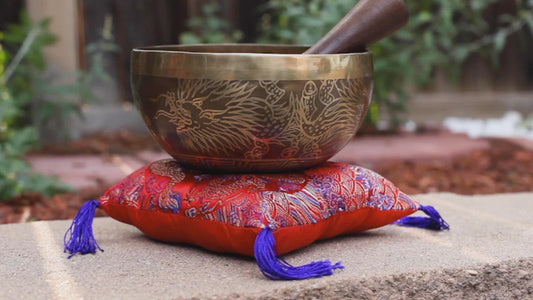 Tibetan Singing Dragon Bowl 
