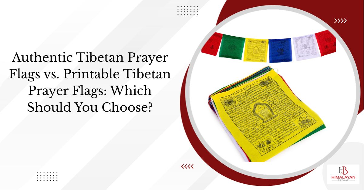 Authentic vs printable Tibetan prayer flags comparison