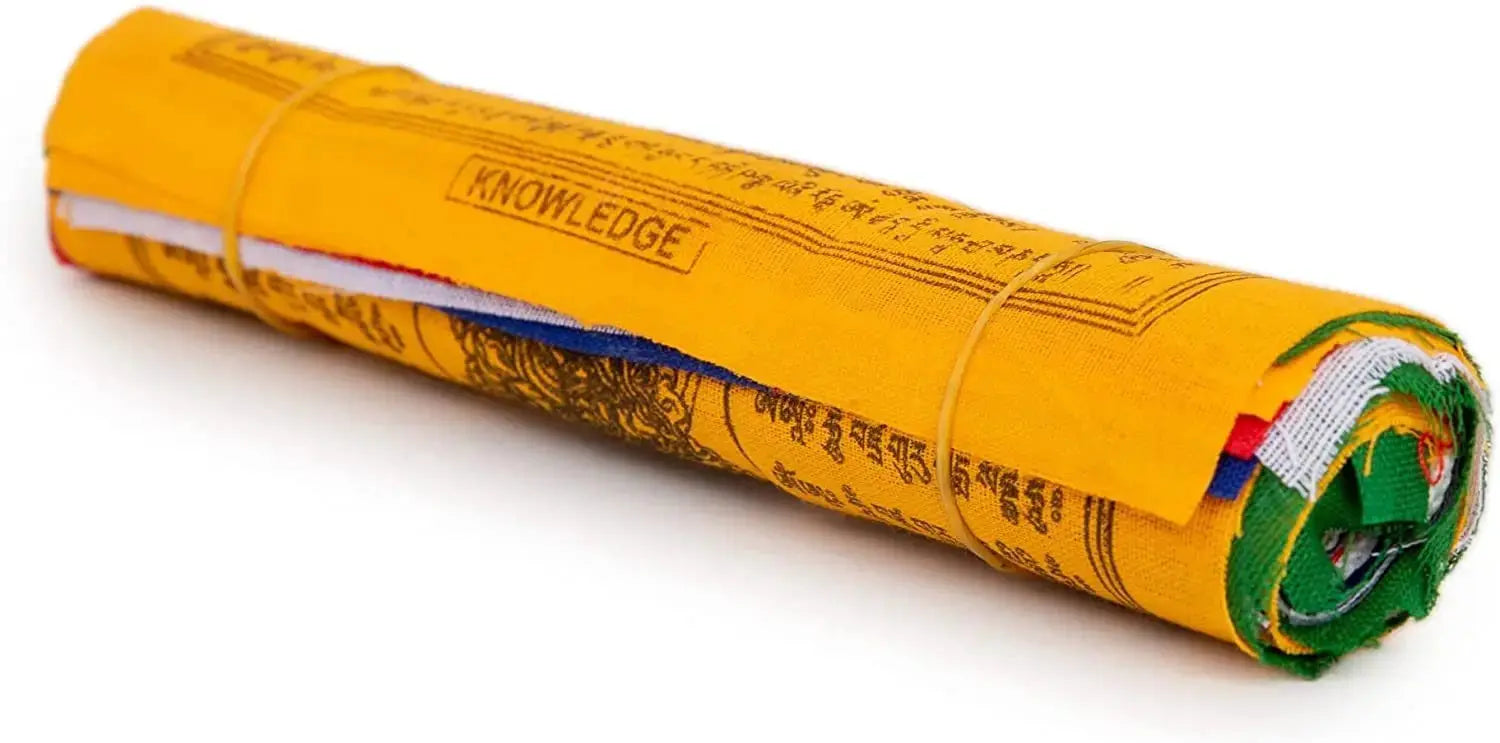 Mixed Deity Prayer FlagsTibetan Prayer Flags Outdoor Decoration - 7.4" x 7.4" Handmade in Nepal Windhorse Mixed Deity Flag Affirmation [10 Flags] - Himalayan Bazaar