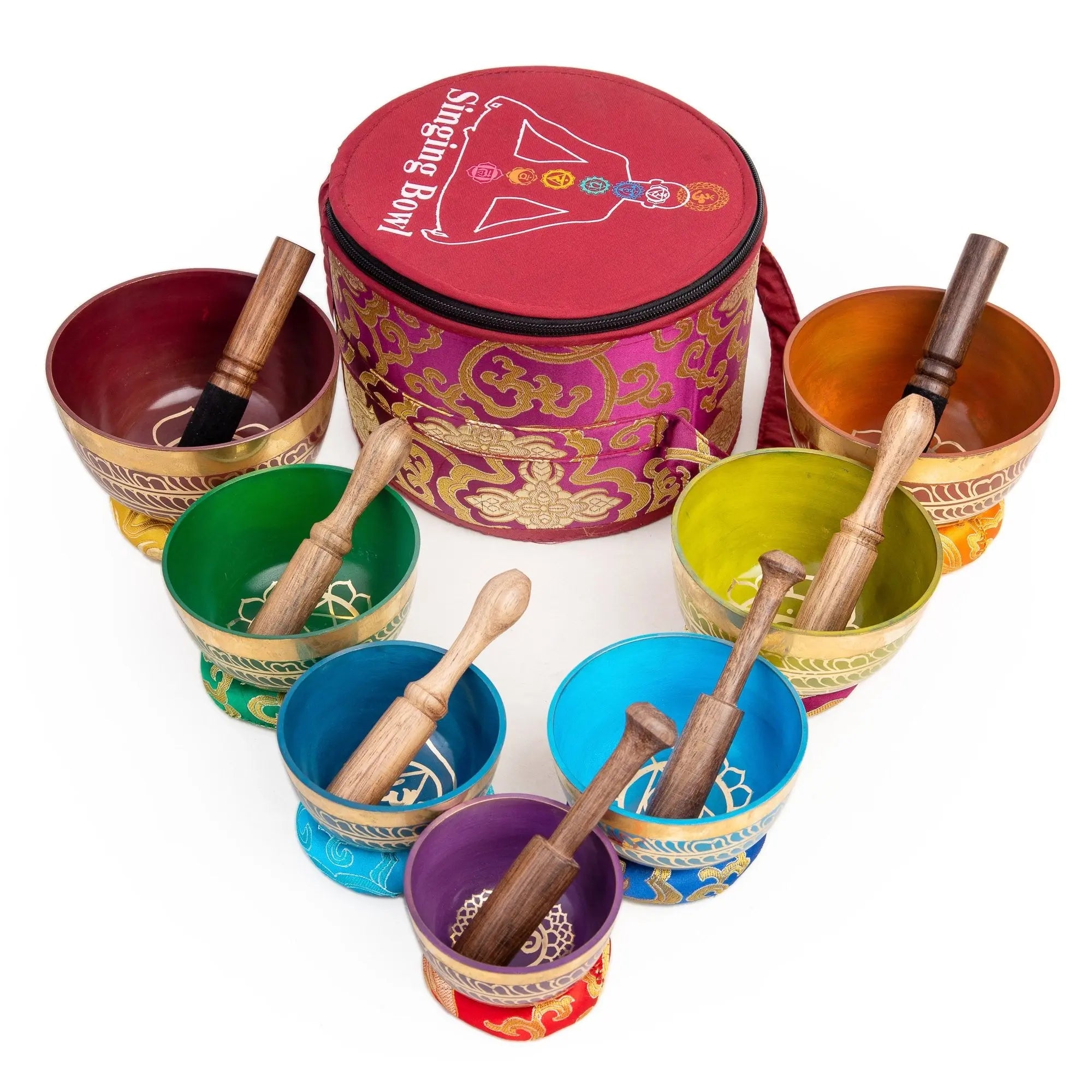 ⑨FULLMOON SINGING BOWL 7チャクラシンギングボウルSET ⑨FULLMOON SINGING BOWL 7チャクラシンギングボウルSET ⑨FULLMOON